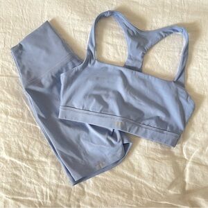 Set Active Periwinkle Bra and Biker Short Set